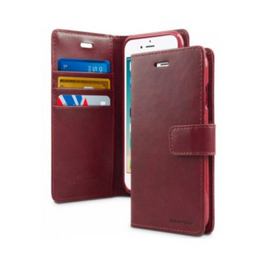 iPhone 7 Plus Compatible Case Cover With Blue Moon Diary - Wine